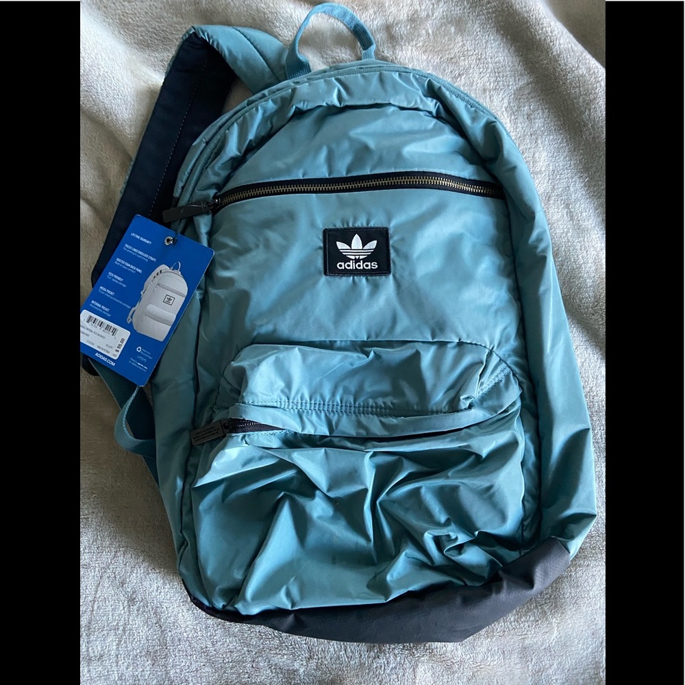 Adidas backpack, light blue, NWT